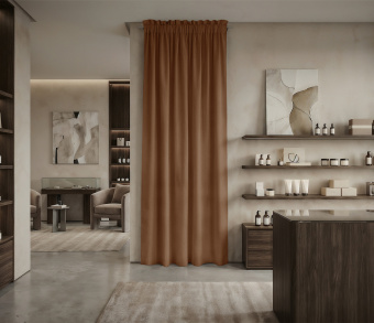 Штора Микровелюр v27 с креплением Кулиса с гребешком. Фото 1