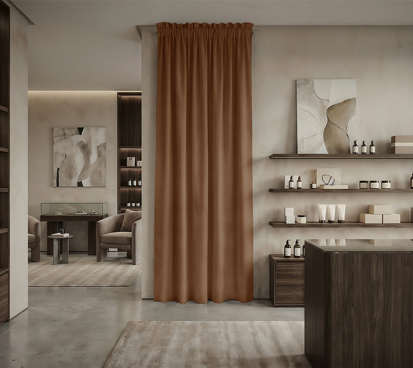 Штора Микровелюр v27 с креплением Кулиса с гребешком. Фото 1