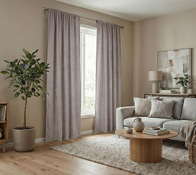 Штора Микровелюр v18 с креплением Кулиса