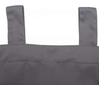 Шторы Премиум серые на петлях на липучках. Фото 5