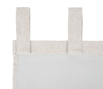 Штора Димаут Рогожка с креплением Петли с липучкой v02. Фото 4