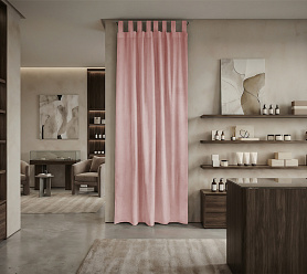 Штора Микровелюр v15 с креплением Петли с липучкой