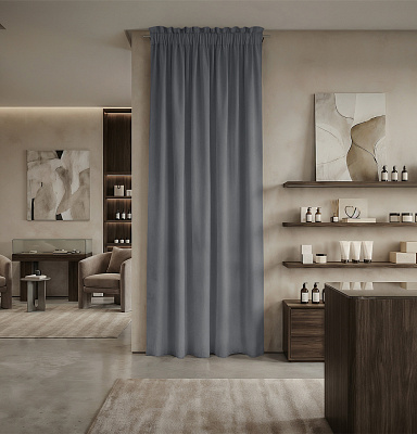 Штора Микровелюр v22 с креплением Кулиса с гребешком