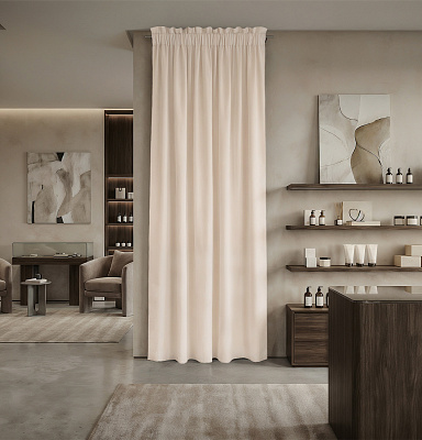 Штора Микровелюр v02 с креплением Кулиса с гребешком